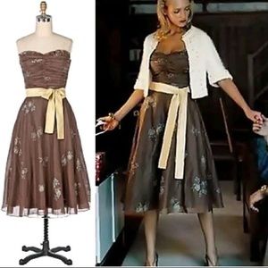 Anthropologie Odille Peppermint Tea Dress